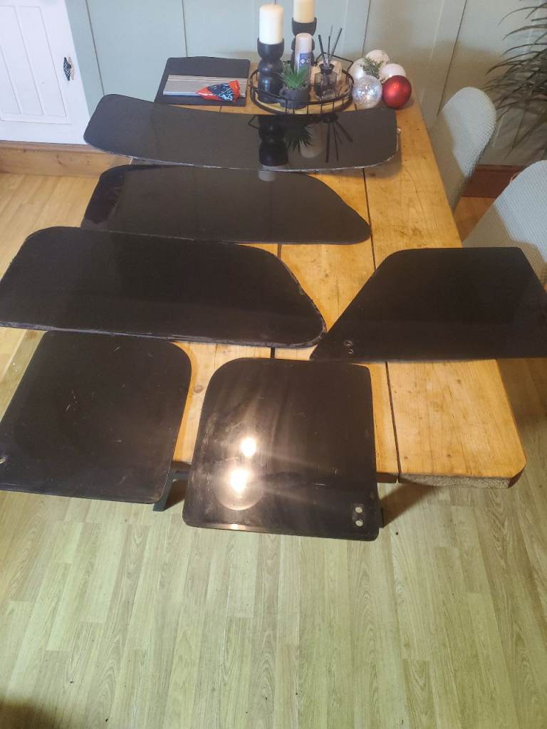 Classic mini black perspex Windows