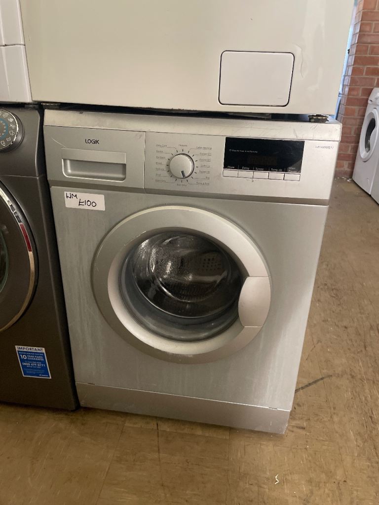 LOGIK Washing Machine – Silver, Good Condition