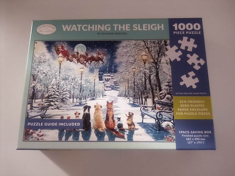 As new cute quality (Otter House) Christmas 1000 piece jigsaw puzzle.