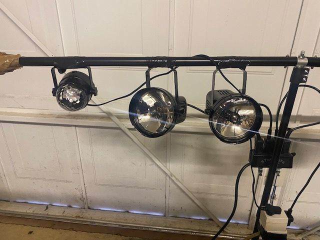DISCO LIGHTS PACKAGE - 2 x STAND SETS WITH SPOTS AND LED EFFECTS - £130