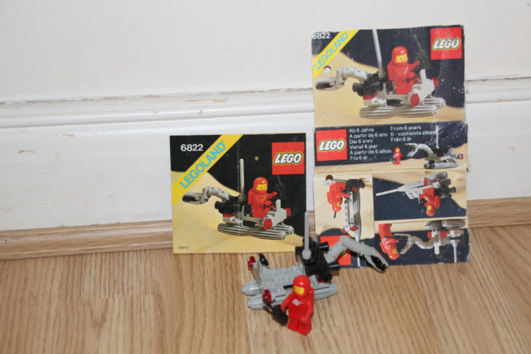 3 Lego Classic Space sets: 6822 Space Digger * 6826 Crater Crawler * 6820 Starfire I