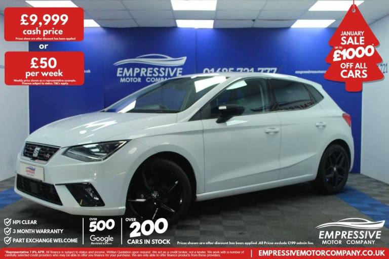 2019 19 SEAT IBIZA 1.0 MPI FR HATCHBACK 5DR PETROL MANUAL EURO 6 (S/S) GPF (80 P