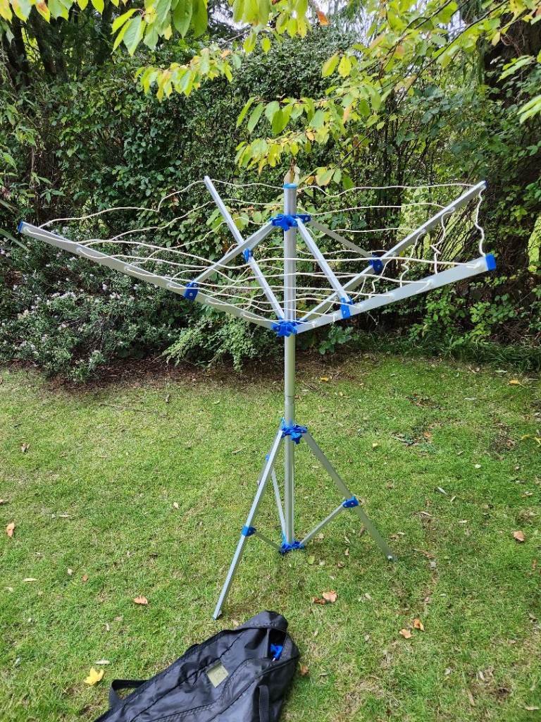 Caravan motorhome rotary outdoor camping washing drying rack whirlybird folding