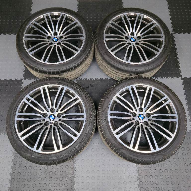 Genuine BMW 664M MSport 19" Alloy Wheels 5 Series G30 G31 G20 G21 Diamond Turned