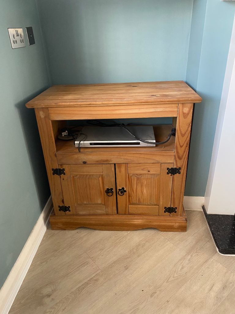 FREE Pine TV Cabinet with Storage – Good Condition