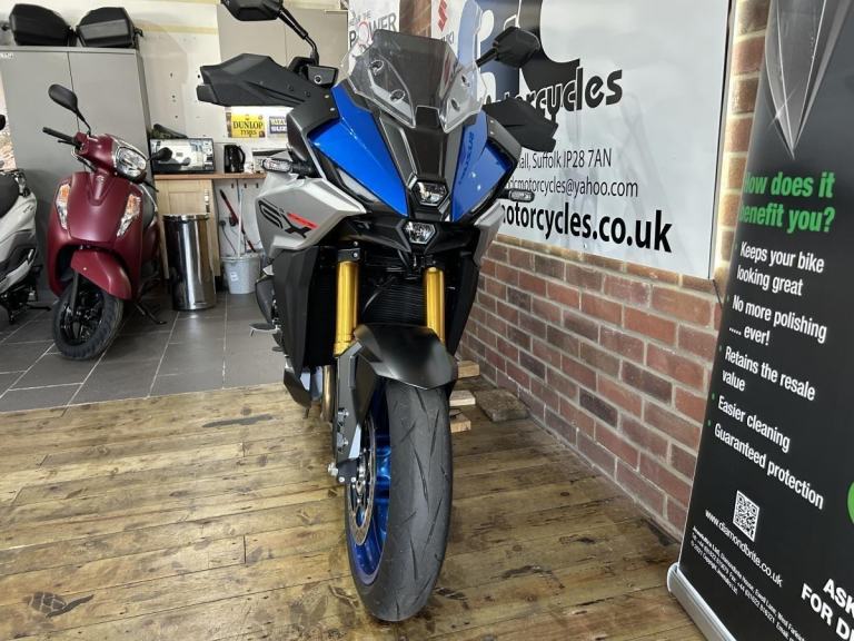 Suzuki GSX-S1000GX+ , Triton Blue with Panniers