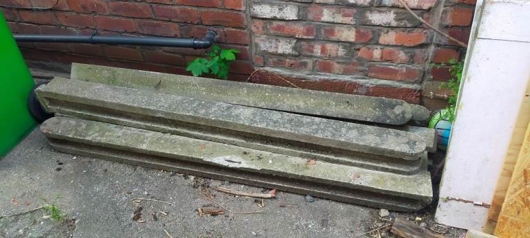 Concrete Fence Posts for Garden – Used Condition FREE