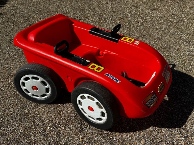Little Tykes pedal car with steering handles