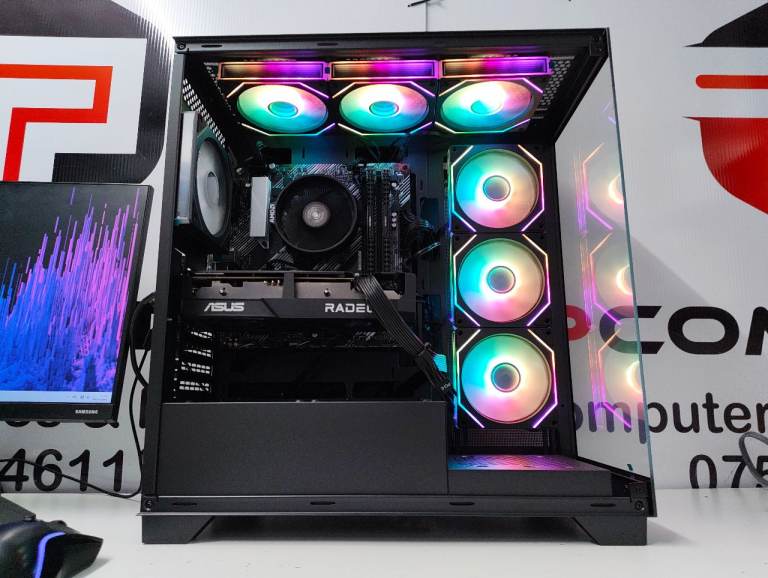 Custom Built Gaming Computer PC Setup with Monitor | Ryzen 5 | 16GB RAM ...