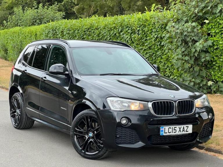 BMW X3 xDrive20d M SPORT 2015 MODEL 4X4 SUV LEATHER EURO 6 ULEZ BLACK M SPORT