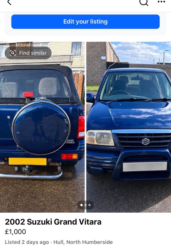 Suzuki, GRAND VITARA, Convertible, 2002, Manual, 1590 (cc), 3 doors