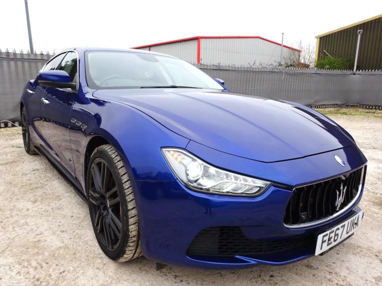 2017 67 REG MASERATI GHIBLI DIESEL V6 AUTO DAMAGED REPAIRABLE SALVAGE
