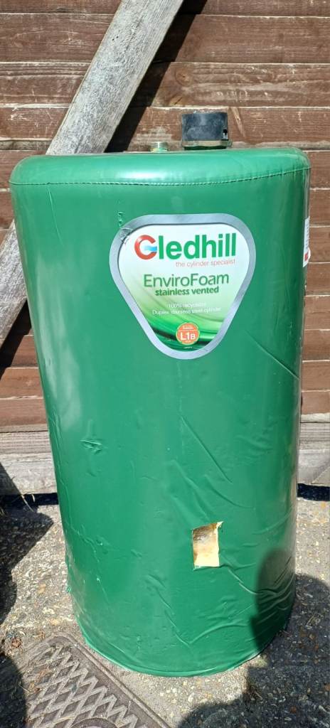 Hot Water Gledhill Indirect Envirofoam Lagged Stainless Steel Cylinder Vented 900 x 450mm SE36x18IND