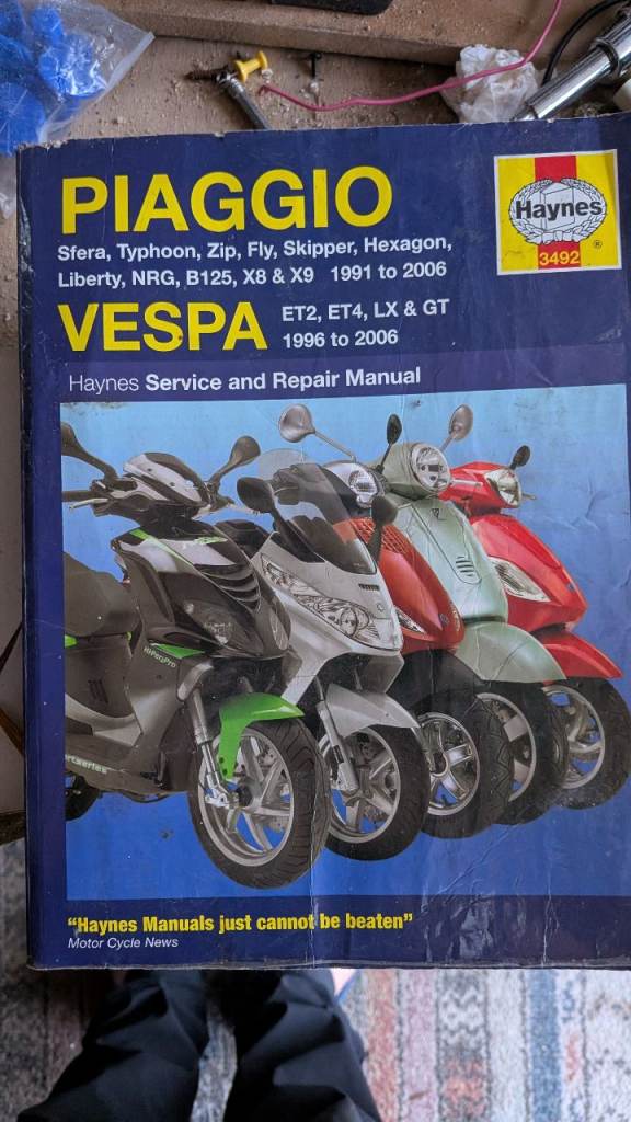 Vespa et4 Haynes workshop manual
