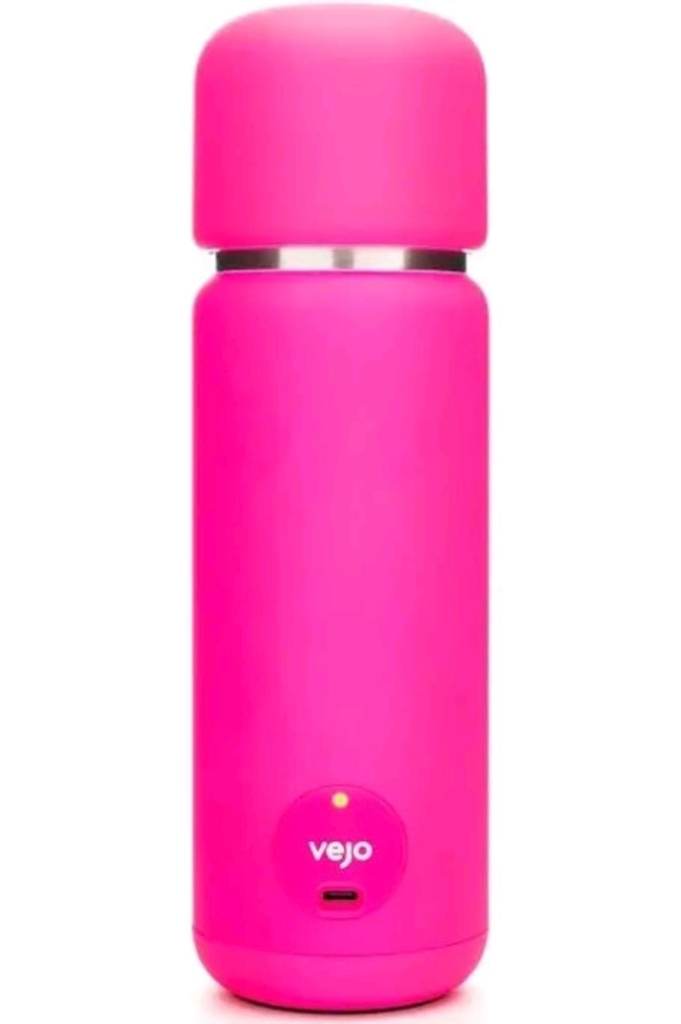 VEJO Pink USB Rechargeable Protein Shaker – 12oz Electric Mixer