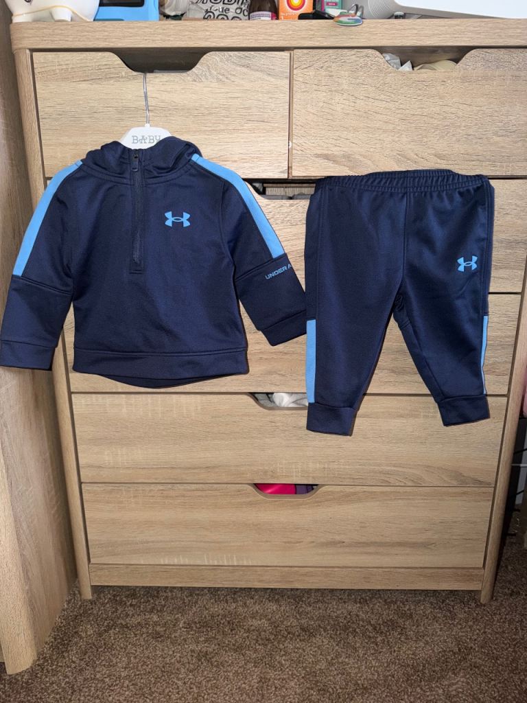 Under Armour Baby Tracksuit – Navy/Blue