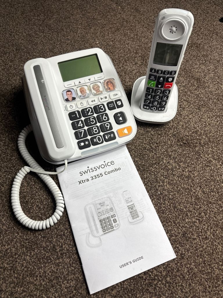 Swissvoice Xtra 3355 Combo – Big Button Telephone with Cordless Handset