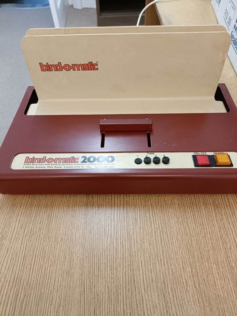 Vintage Bind-o-Matic thermal binding machine c 1985