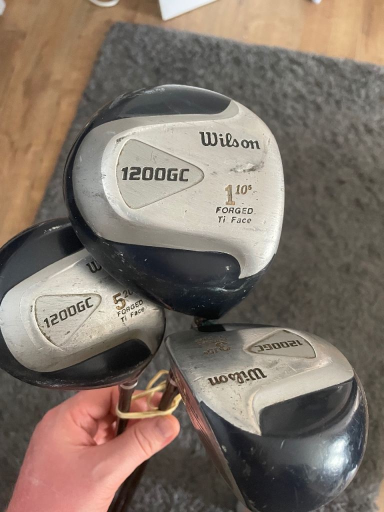 Wilson driver, 3 wood, 5 wood