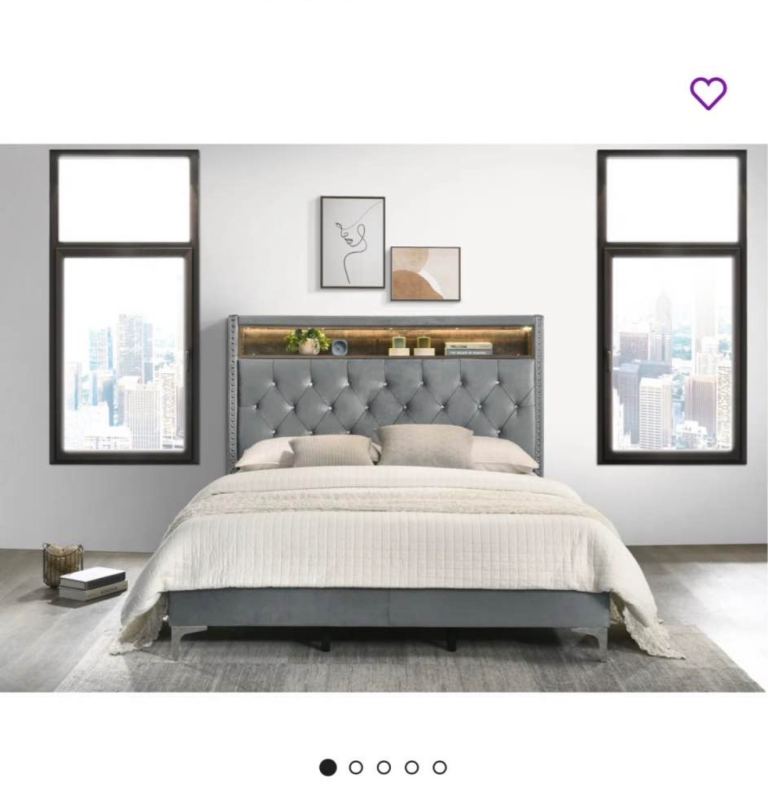 Superking bed with mattress 