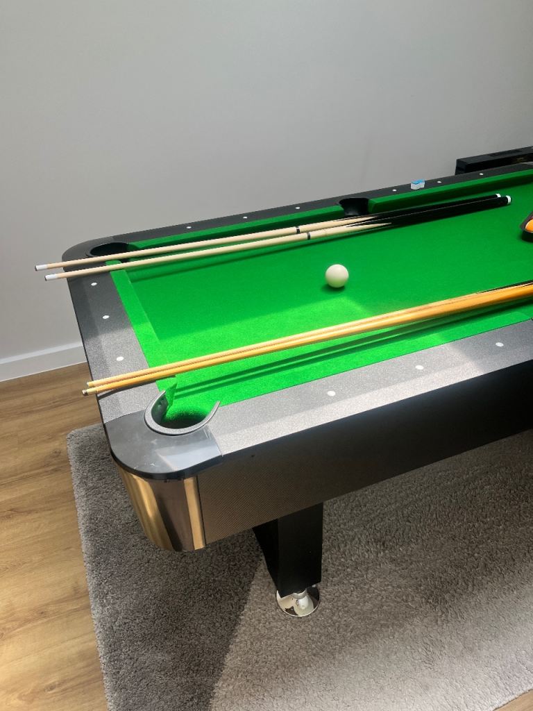 Multi-game Pool/Table Tennis Table – Good Condition, Black