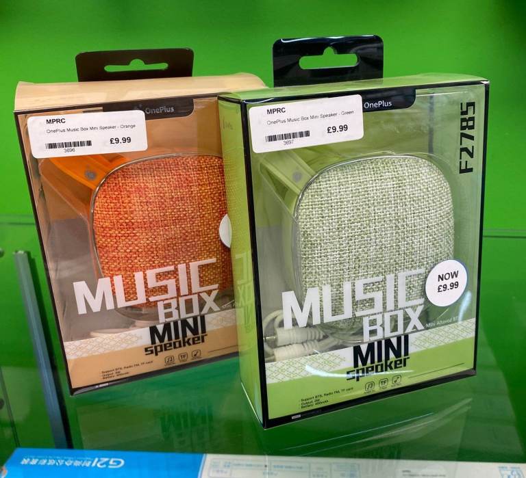 OnePlus Music Box Mini Speaker - Green/Orange