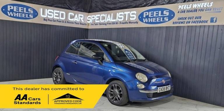 2009 09 FIAT 500 1.2 LOUNGE HATCHBACK 3DR PETROL MANUAL EURO 5 (S/S)