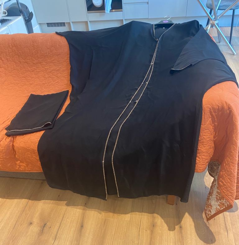 Preowned! Elegant Abaya with Chiffon Hijab / from Dubai/ High Quity Nida Fabric 