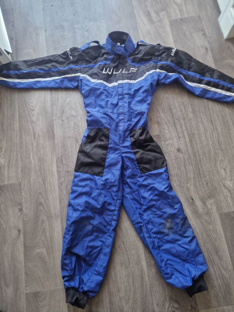 Wulf Blue Kids Motorsport Race Suit – Good Condition
