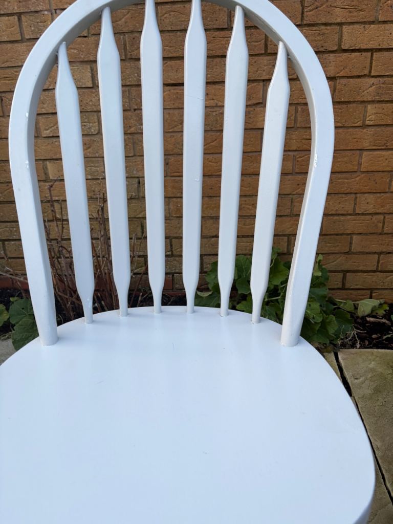  4 wooden spindle Chairs refurbished 