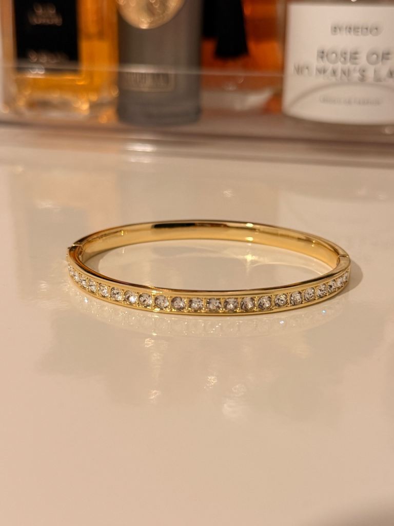 Ted Baker Gold Bracelet with Crystal Detailing