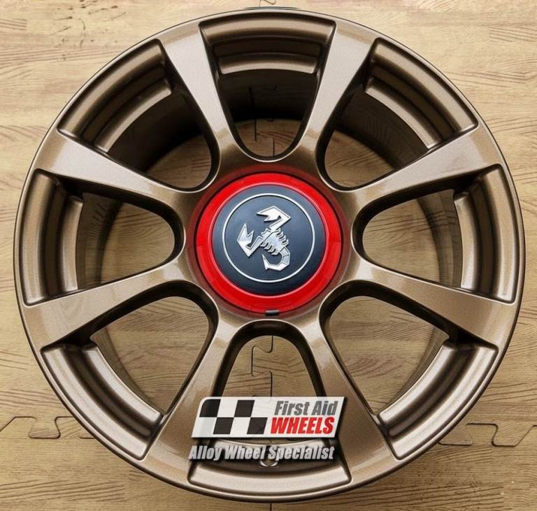 R655BR Swap FIAT 500 595 ABARTH 4X 16''' GENUINE 8 SPOKE IMOLA BRONZE ALLOY WHEELS