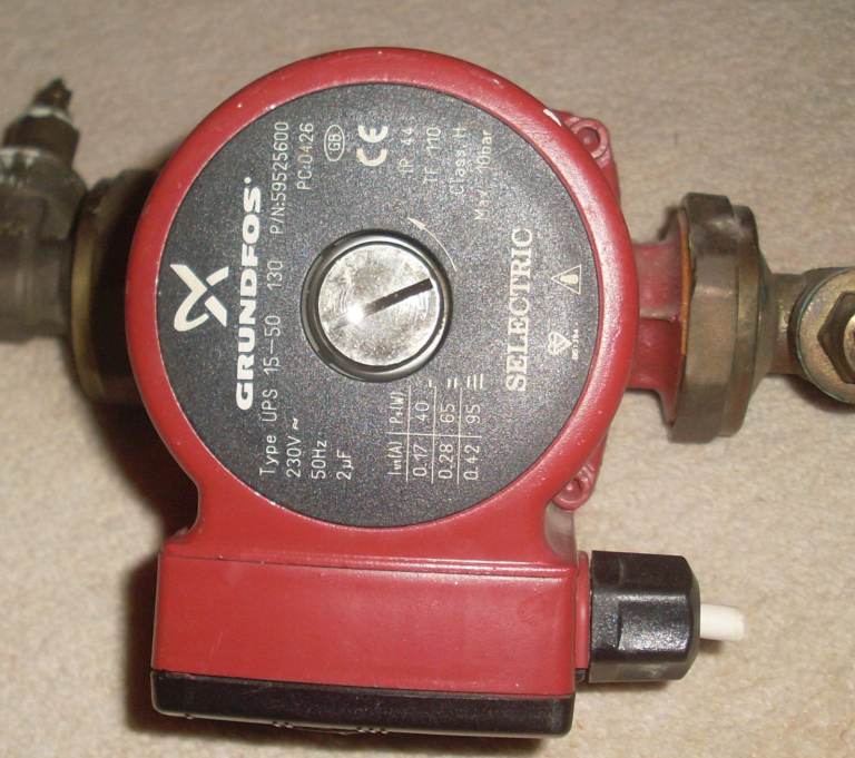 Grundfos central heating pump