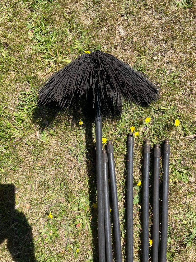 Chimney Sweep Brush and Rods Set
