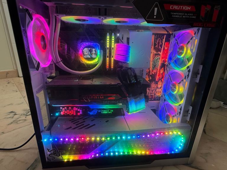 MSI RTX 4080 SUPER SUPRIM X Gaming PC i9-12900KF 32GB DDR Dominator ROG ...