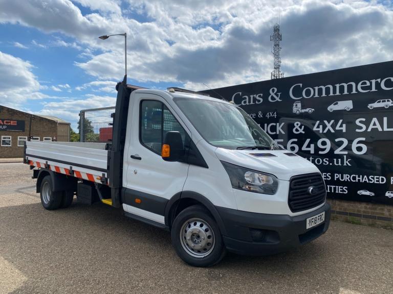 2018 Ford Transit 350 2.0 TDCI 130 L3 LWB DROPSIDE PICK UP 68K 1 OWNER AIR CON HEATED SEATS  Drop...
