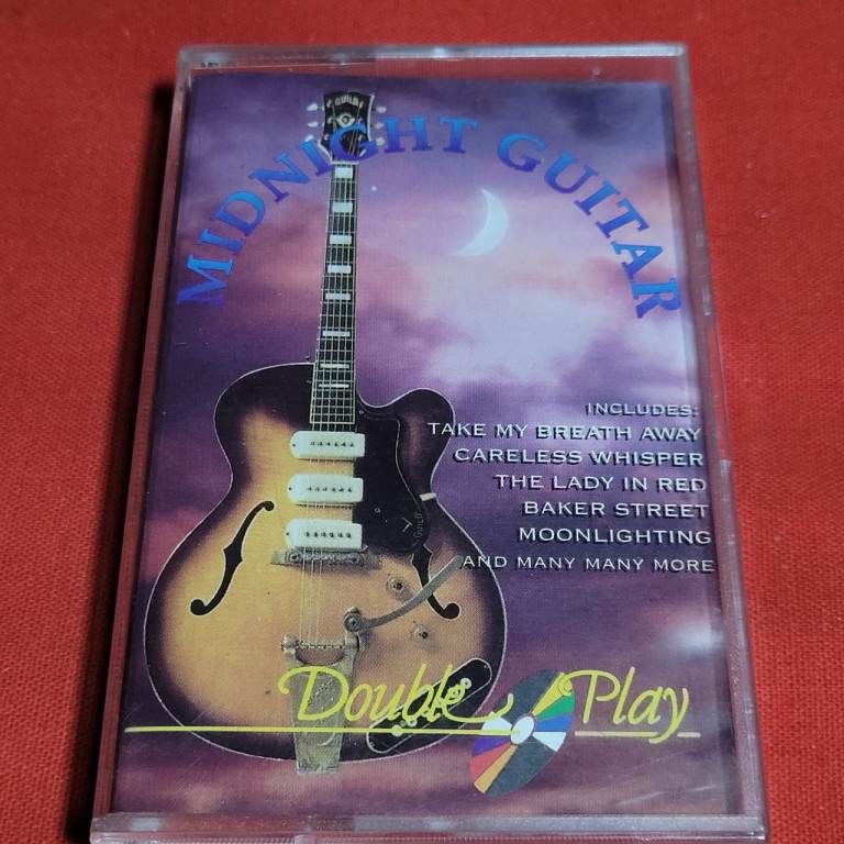 Various Artists  / Midnight Guitar Double Play Music Cassette  Excellent Condition a11