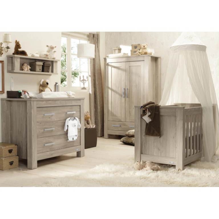 3 Piece Furniture Set - baby infant nursery  - bed / cot / wardrobe / drawers