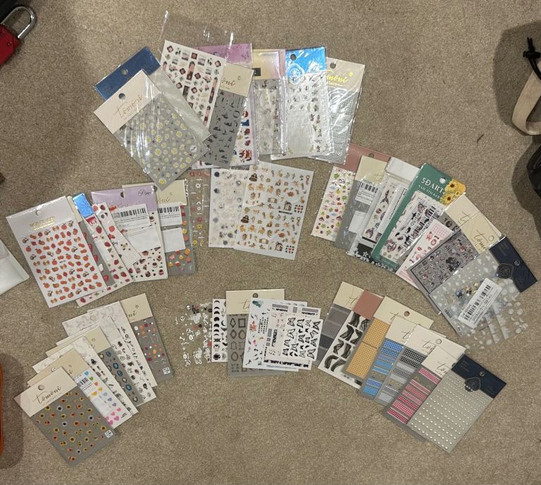 £8 OBO Large Bundle of Nail Art Stickers - As Good As New