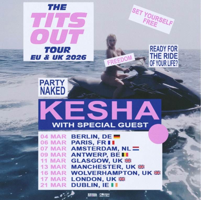 Kesha tits out tour glasgow