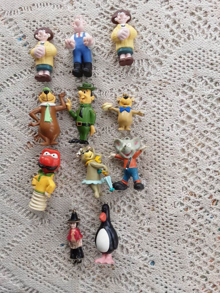 Job Lot of Vintage Cartoon Figures - Multicoloured Plastic Collection