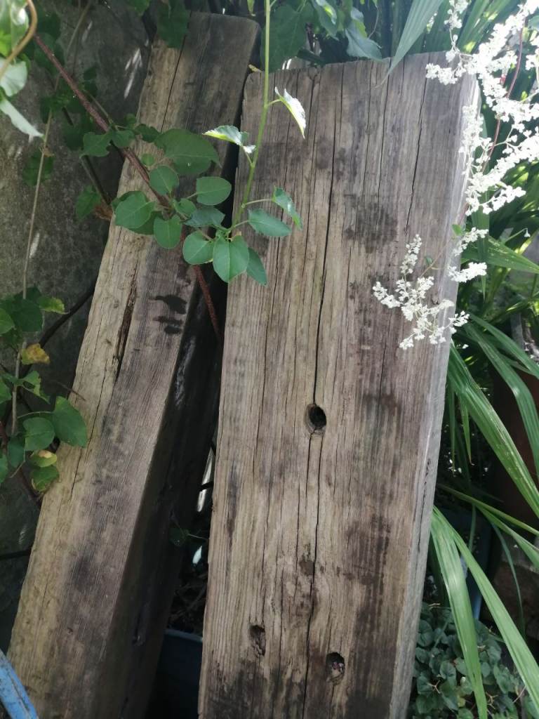Reclaimed Wood Beams / Sleepers – Garden or Building Project