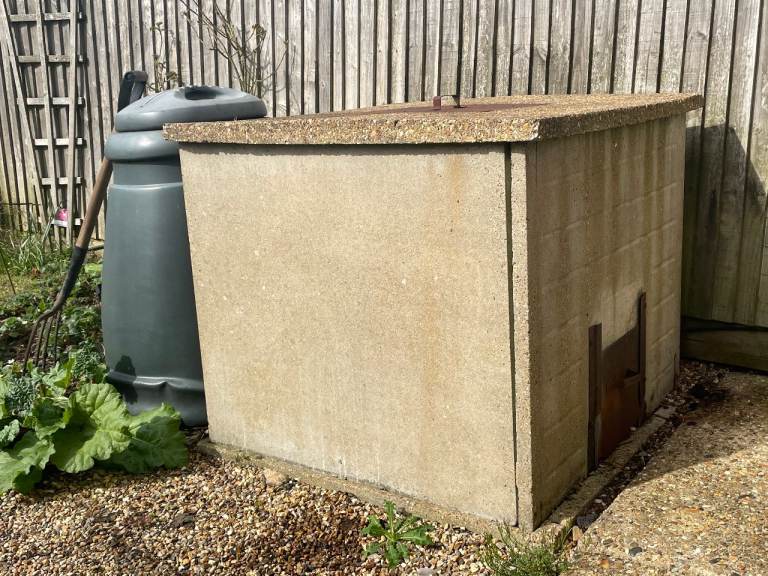 FREE: 1950s Concrete Coal Bunker - Dismantled (VAN REQUIRED) - Garden Allotment Vintage