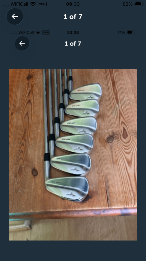 Mizuno mp 20 irons vgc