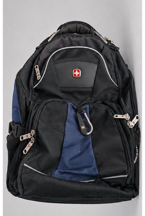 Swiss Gear Backpack - Black and Blue, Good Condition