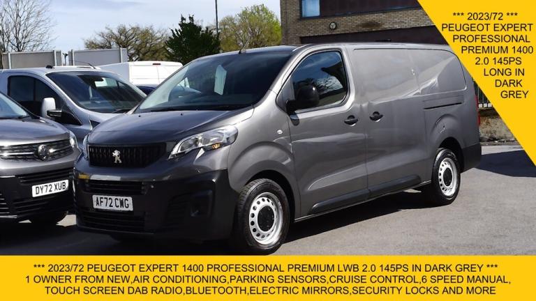 2023 Peugeot Expert 1400 PROFESSIONAL PREMIUM LONG 2.0 145PS IN GREY WITH AIR CONDITIONING,PARK P...