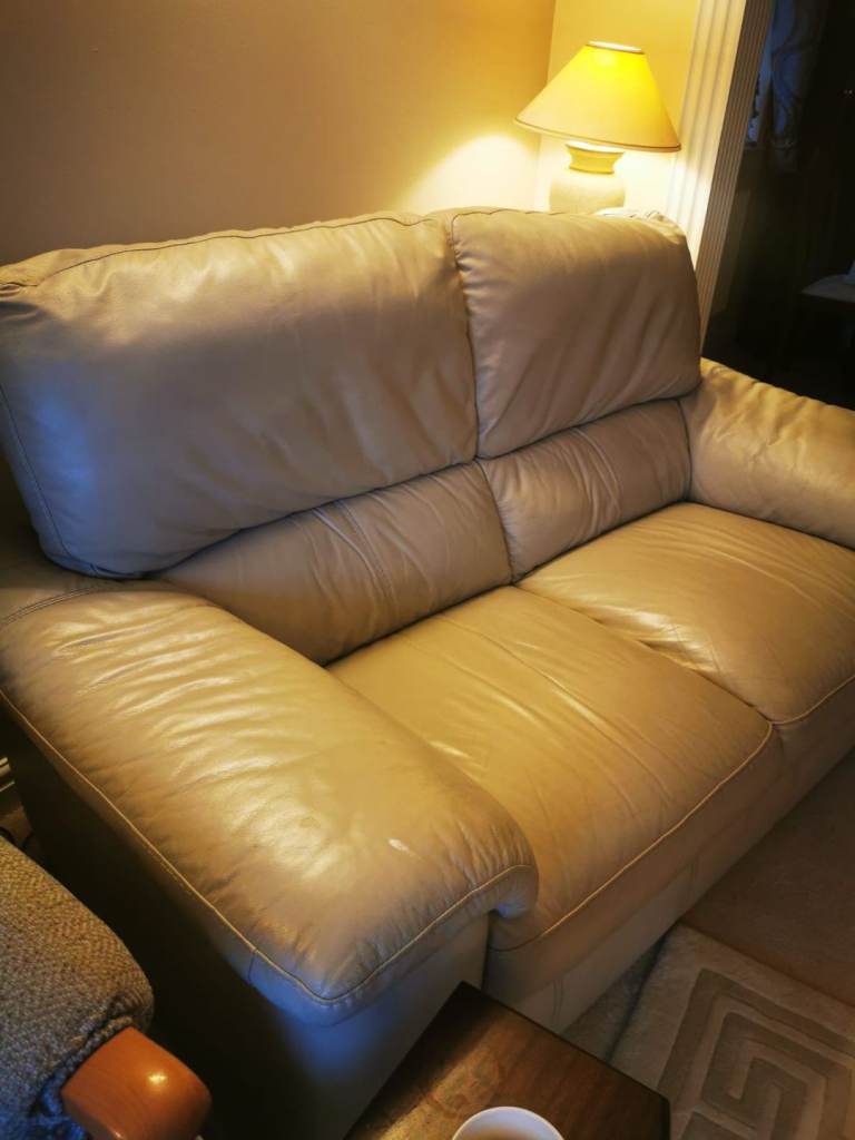 image for 2 x 2 seater leather sofas 
