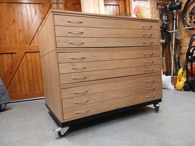 Architects drawings plan chest 