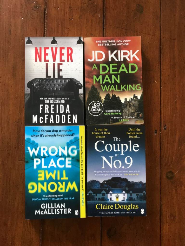Thriller Book Bundle – Freida McFadden, JD Kirk, Gillian McAllister, Claire Douglas £2 each
