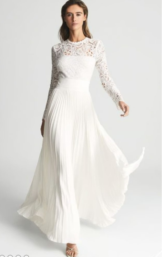 Hazel Dress Reiss white dress, new, never worn, Size 4